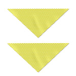 Yellow And White Zigzag Pattern Print Dog Bandana