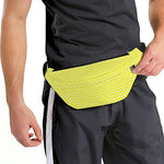 Yellow And White Zigzag Pattern Print Fanny Pack