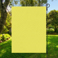 Yellow And White Zigzag Pattern Print Garden Flag