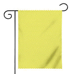 Yellow And White Zigzag Pattern Print House Flag