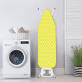 Yellow And White Zigzag Pattern Print Ironing Board Cover