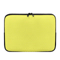 Yellow And White Zigzag Pattern Print Laptop Sleeve