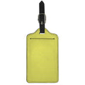 Yellow And White Zigzag Pattern Print Luggage Tag