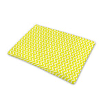 Yellow And White Zigzag Pattern Print Pet Cooling Mat Cover