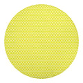 Yellow And White Zigzag Pattern Print Round Blanket