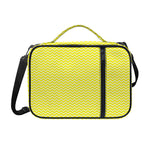 Yellow And White Zigzag Pattern Print Shoulder Strap Bible Bag
