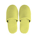 Yellow And White Zigzag Pattern Print Slippers