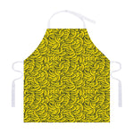Yellow Banana Pattern Print Adjustable Apron