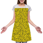 Yellow Banana Pattern Print Adjustable Apron