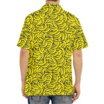 Yellow Banana Pattern Print Aloha Shirt