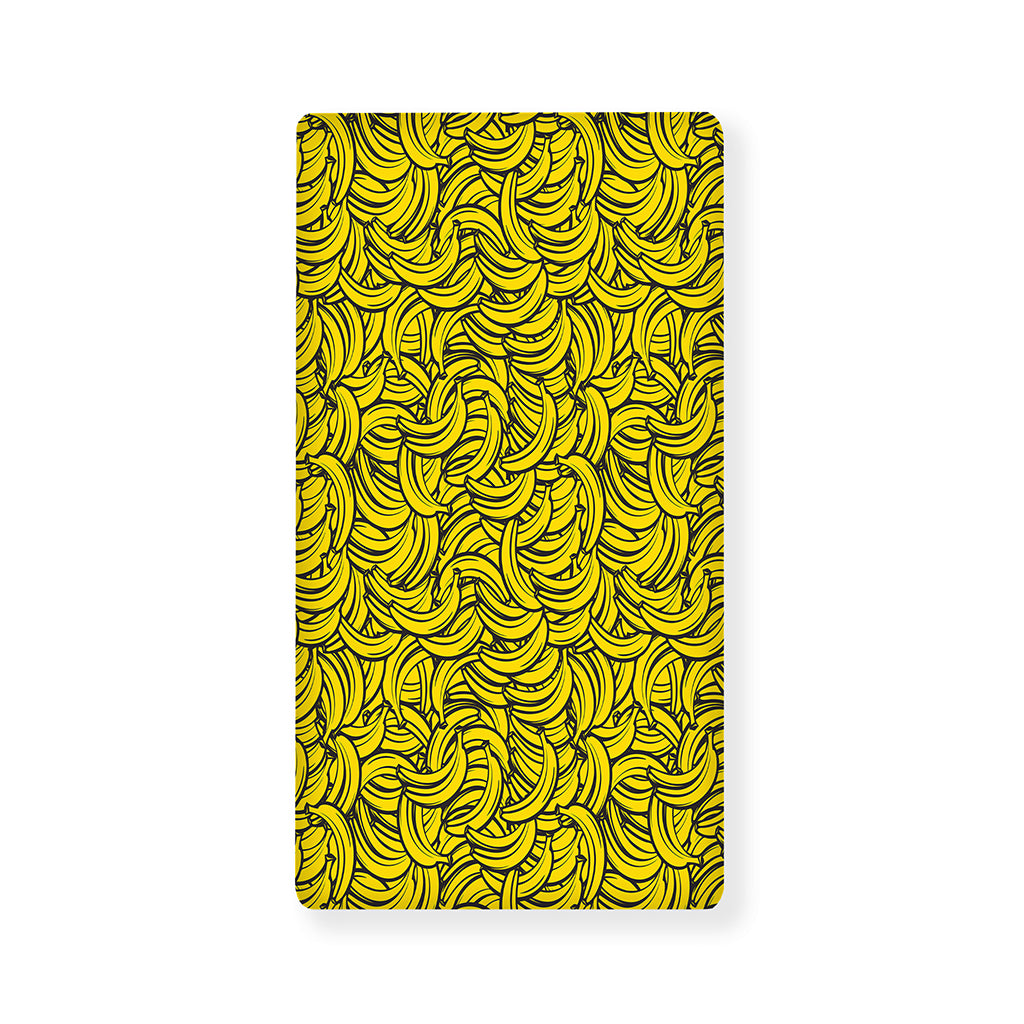 Yellow Banana Pattern Print Baby Crib Sheet