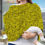Yellow Banana Pattern Print Baby Seat Cover