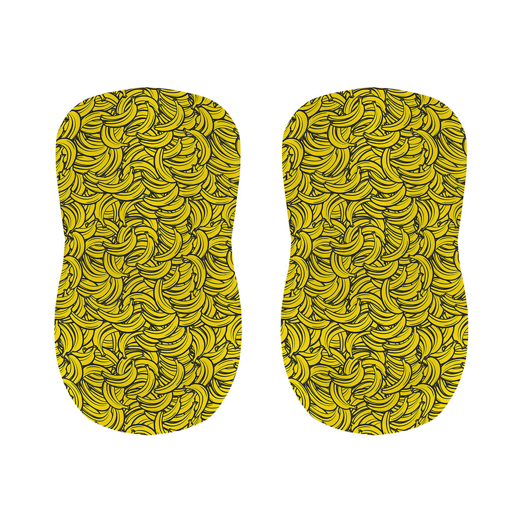 Yellow Banana Pattern Print Bar Stool Covers