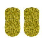Yellow Banana Pattern Print Bar Stool Covers