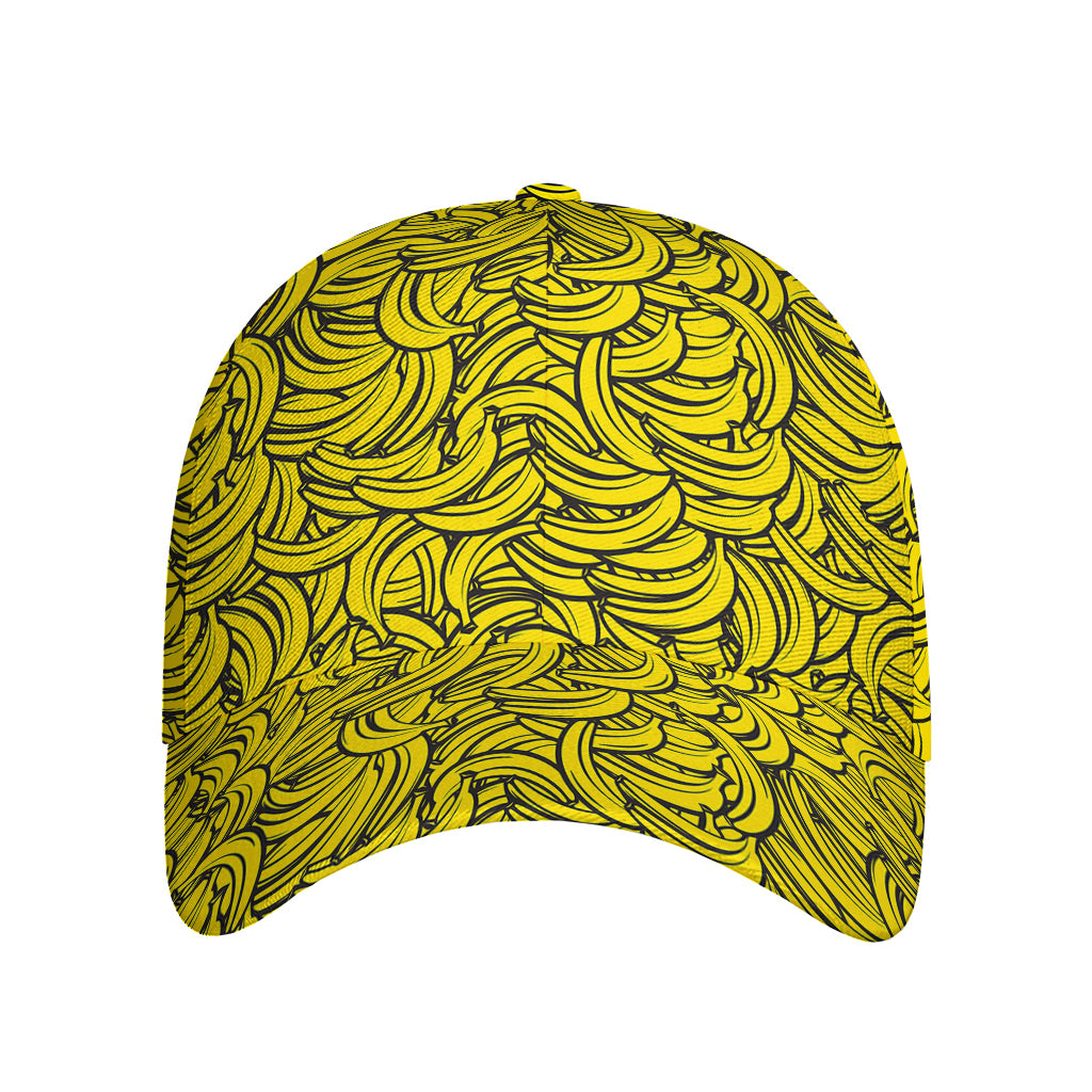 Yellow Banana Pattern Print Baseball Cap