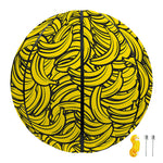 Yellow Banana Pattern Print Basketball