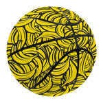 Yellow Banana Pattern Print Basketball