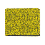 Yellow Banana Pattern Print Bifold Wallet