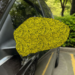 Yellow Banana Pattern Print Car Side Mirror Covers