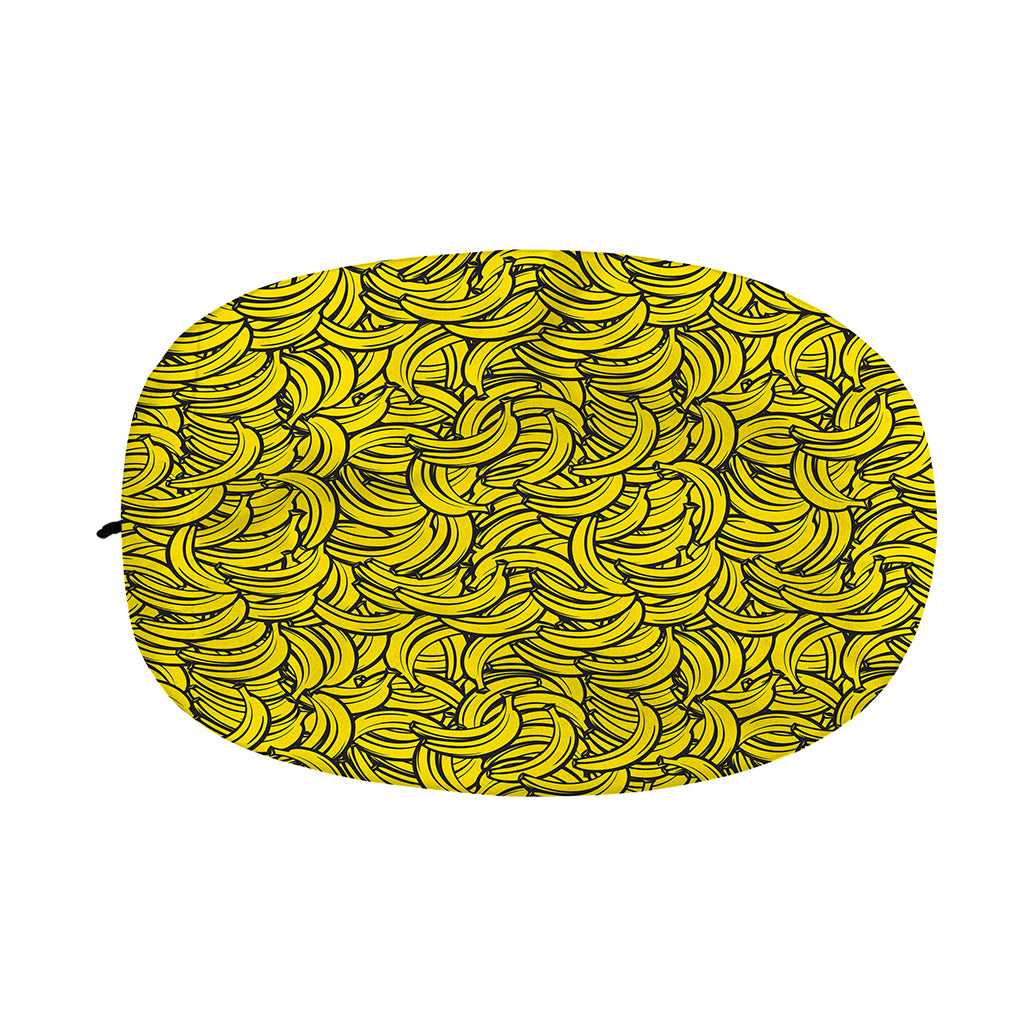 Yellow Banana Pattern Print Car Side Mirror Covers