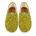Yellow Banana Pattern Print Casual Shoes
