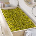 Yellow Banana Pattern Print Changing Pad Cover