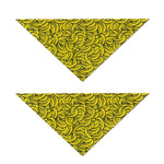 Yellow Banana Pattern Print Dog Bandana