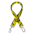 Yellow Banana Pattern Print Dog Seat Belt
