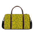 Yellow Banana Pattern Print Duffel Bag