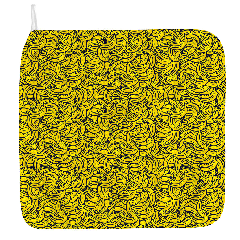 Yellow Banana Pattern Print Hand Towel