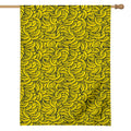 Yellow Banana Pattern Print House Flag