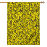 Yellow Banana Pattern Print House Flag