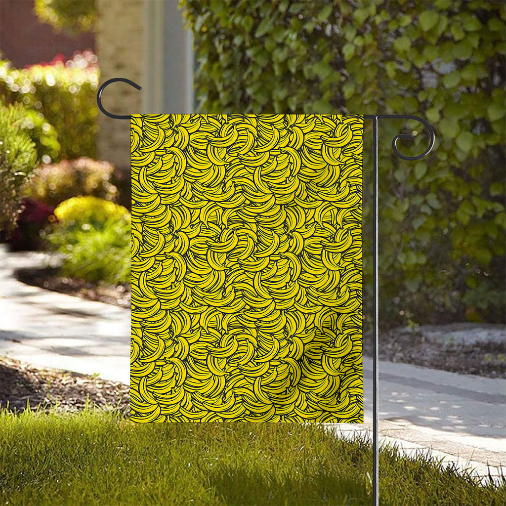 Yellow Banana Pattern Print House Flag