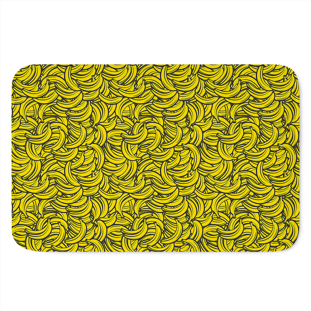 Yellow Banana Pattern Print Indoor Door Mat