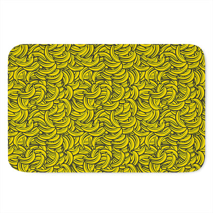 Yellow Banana Pattern Print Indoor Door Mat