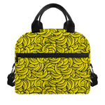 Yellow Banana Pattern Print Insulated Lunch Bag