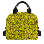 Yellow Banana Pattern Print Insulated Lunch Bag