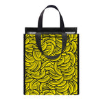 Yellow Banana Pattern Print Insulated Lunch Tote