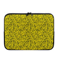 Yellow Banana Pattern Print Laptop Sleeve