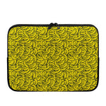Yellow Banana Pattern Print Laptop Sleeve