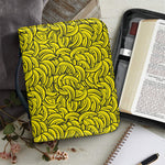 Yellow Banana Pattern Print Leather Bible Cover
