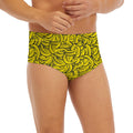 Yellow Banana Pattern Print Men's Briefs