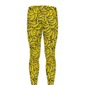 Yellow Banana Pattern Print Men's Leggings