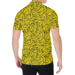 Yellow Banana Pattern Print Men's Shirt