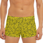Yellow Banana Pattern Print Men's Short Boxer Briefs