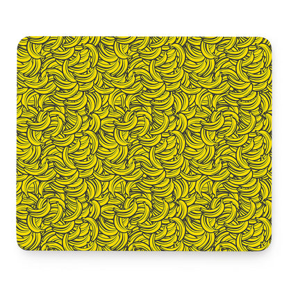 Yellow Banana Pattern Print Mouse Pad