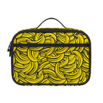 Yellow Banana Pattern Print Portable Lunch Bag
