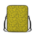 Yellow Banana Pattern Print Rectangular Crossbody Bag