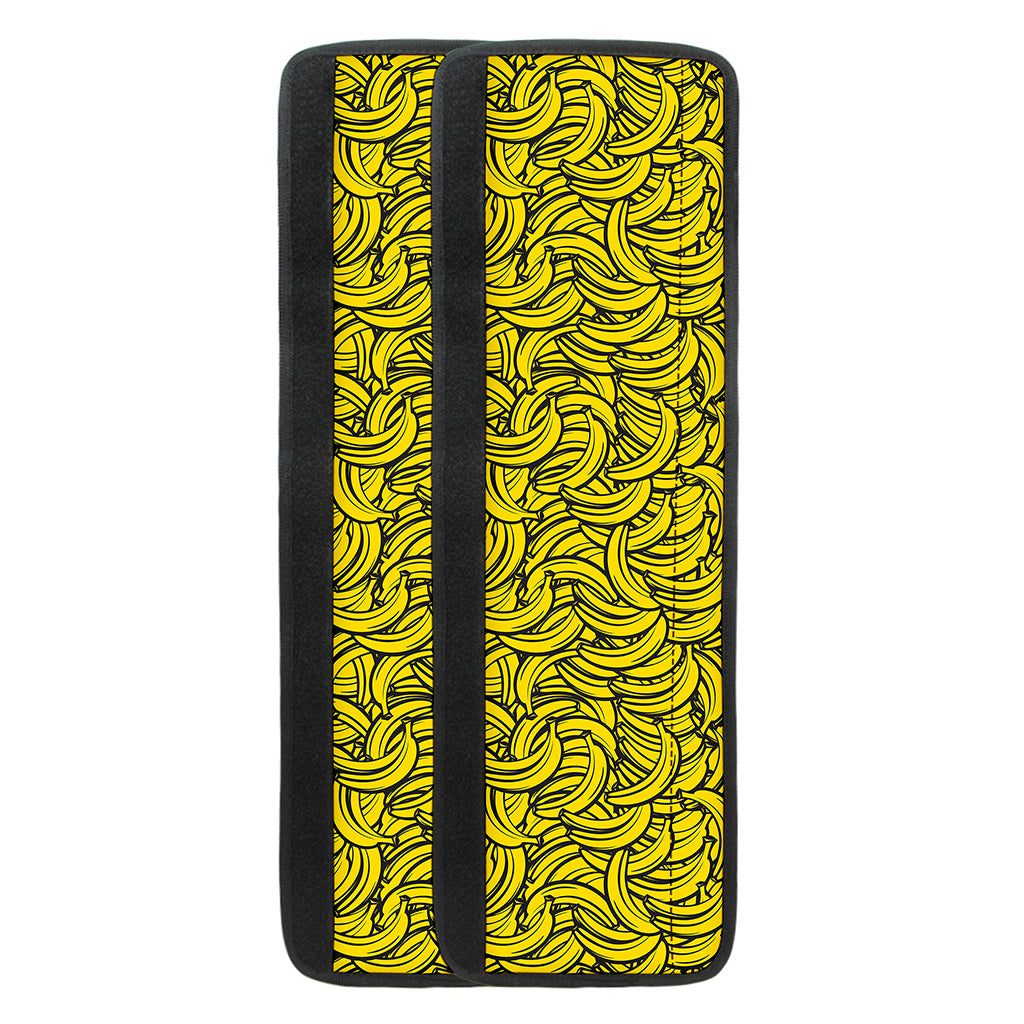 Yellow Banana Pattern Print Refrigerator Handle Covers