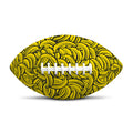 Yellow Banana Pattern Print Rugby Ball